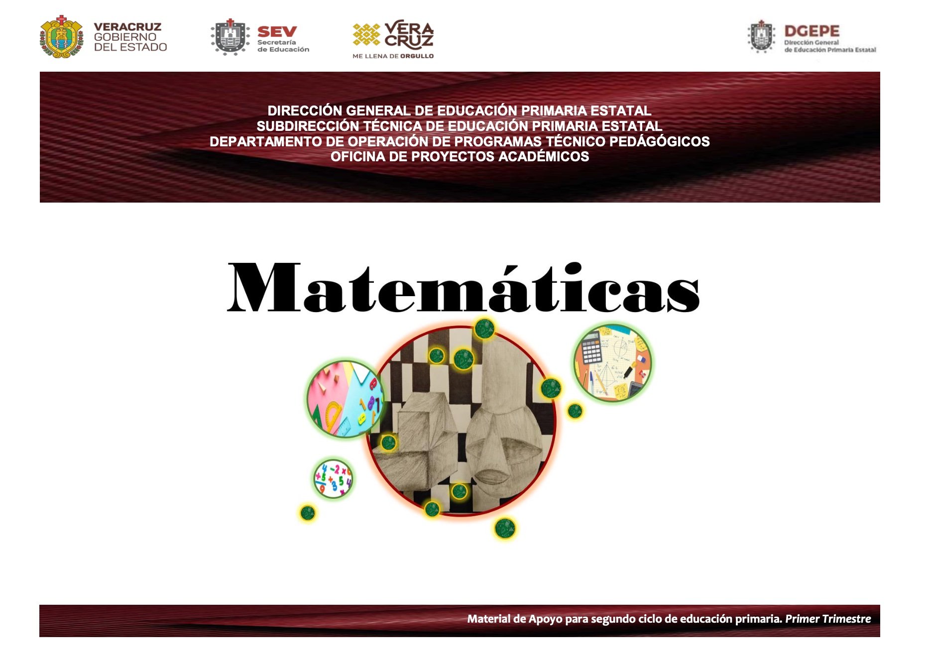 Matemáticas. Material de apoyo para segundo ciclo. Primer Trimestre