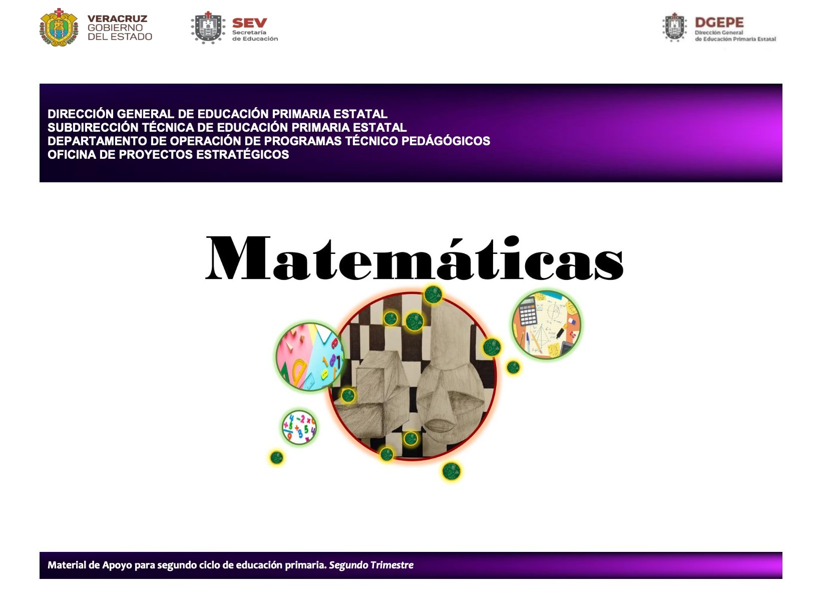 Matemáticas. Material de apoyo para segundo ciclo. Segundo Trimestre