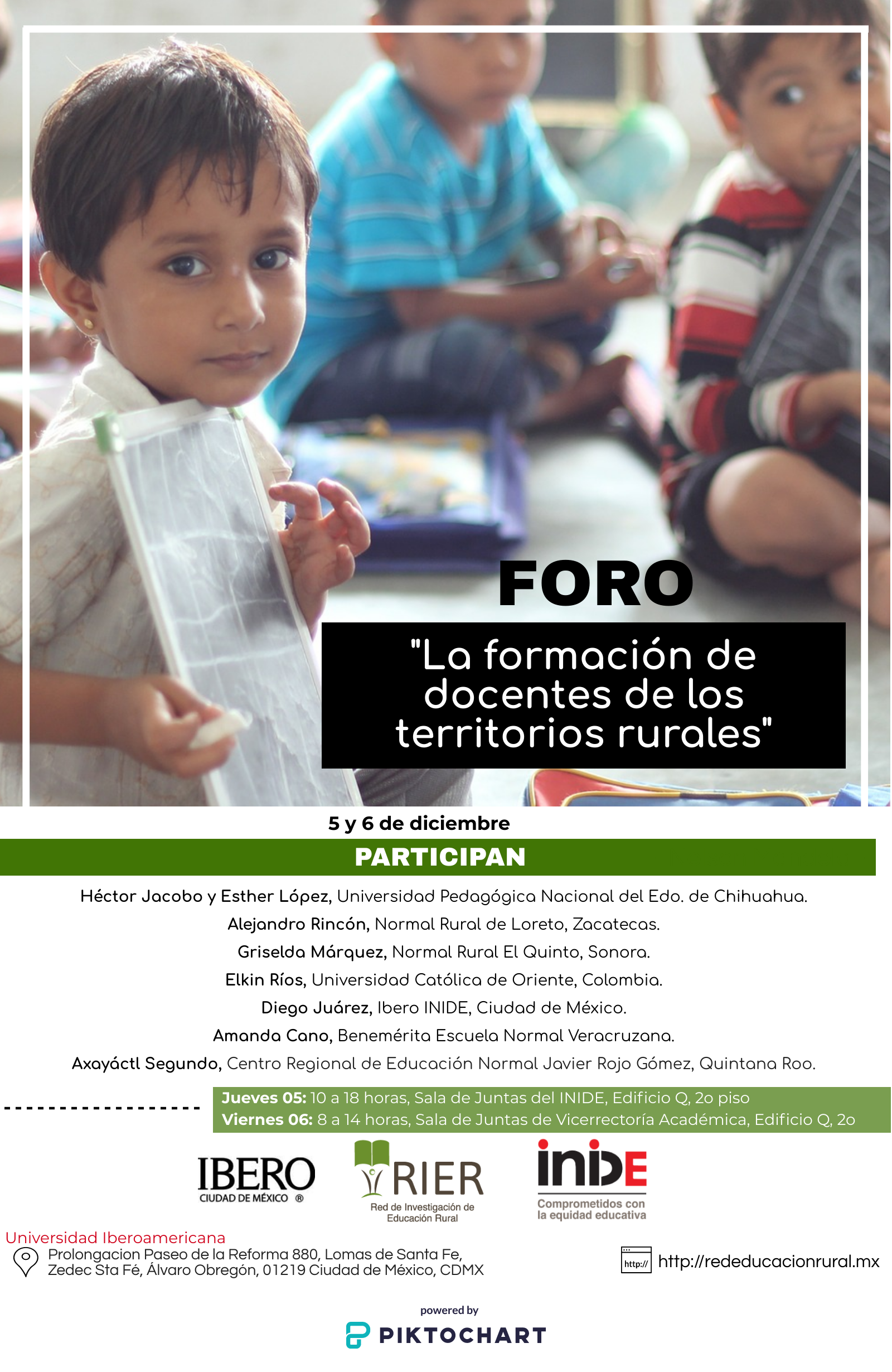 Foro "La formación de docentes de territorios rurales".